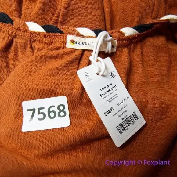 New! Marine‎ Layer Andrea Knit Midi Dress in Baked Clay, size M - Picture 14 of 16